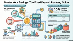 A fixed deposit calculator is an essential online tool that helps you determine the maturity value and total interest earned on your fixed deposit investment.